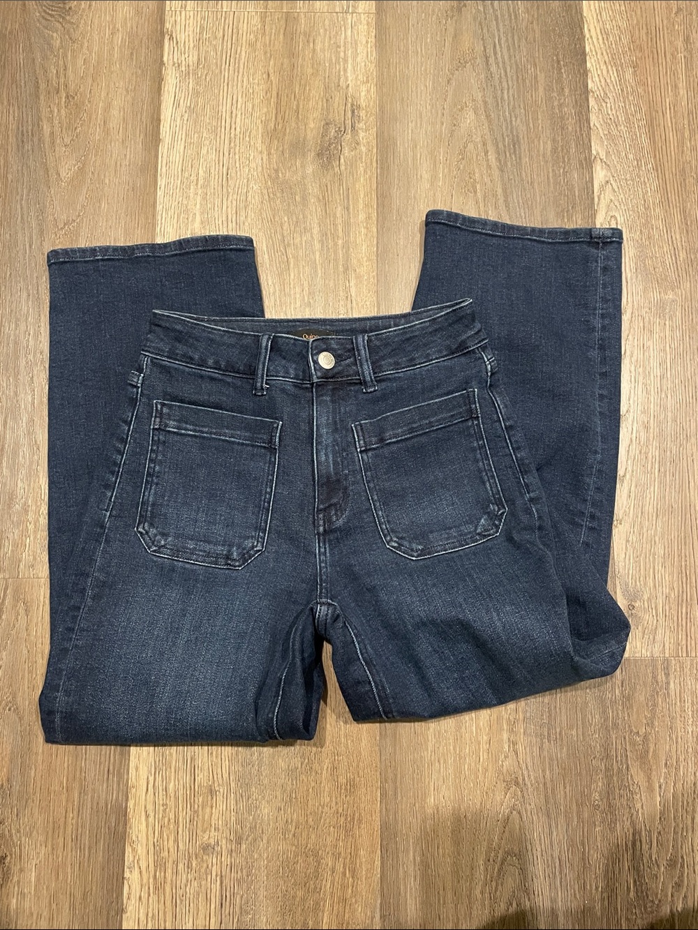 Quince Bella High-Rise Wide Leg Women's Jeans in Dark Indigo - Picture 6 of 8